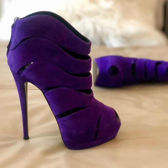 giuseppe zanotti purple heels